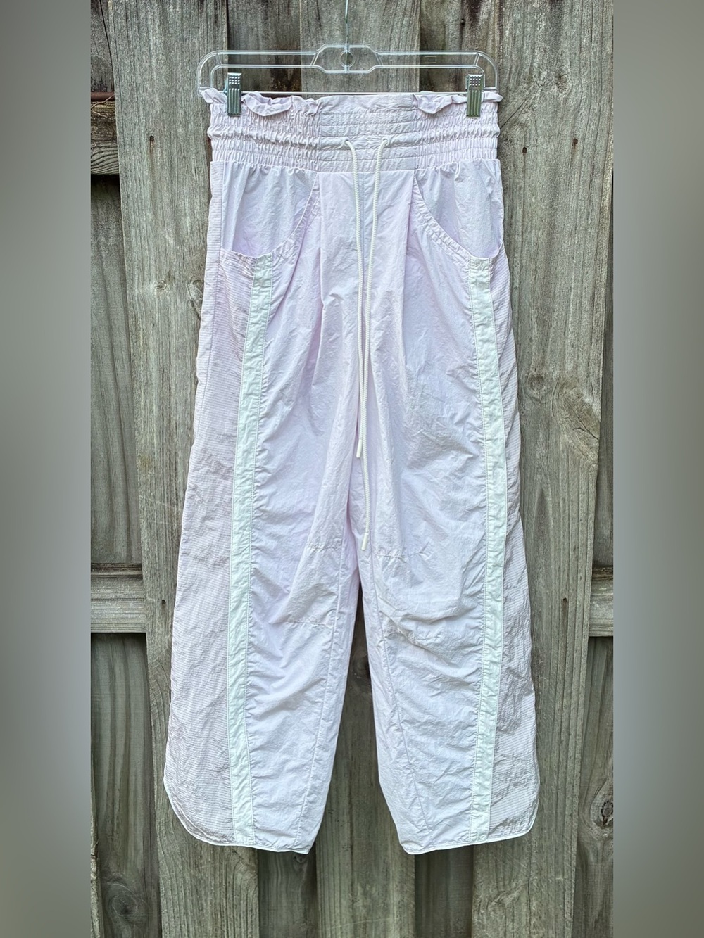 FP Movement by Free People Light Lilac Track Joggers Side Panels Sz XS Pants